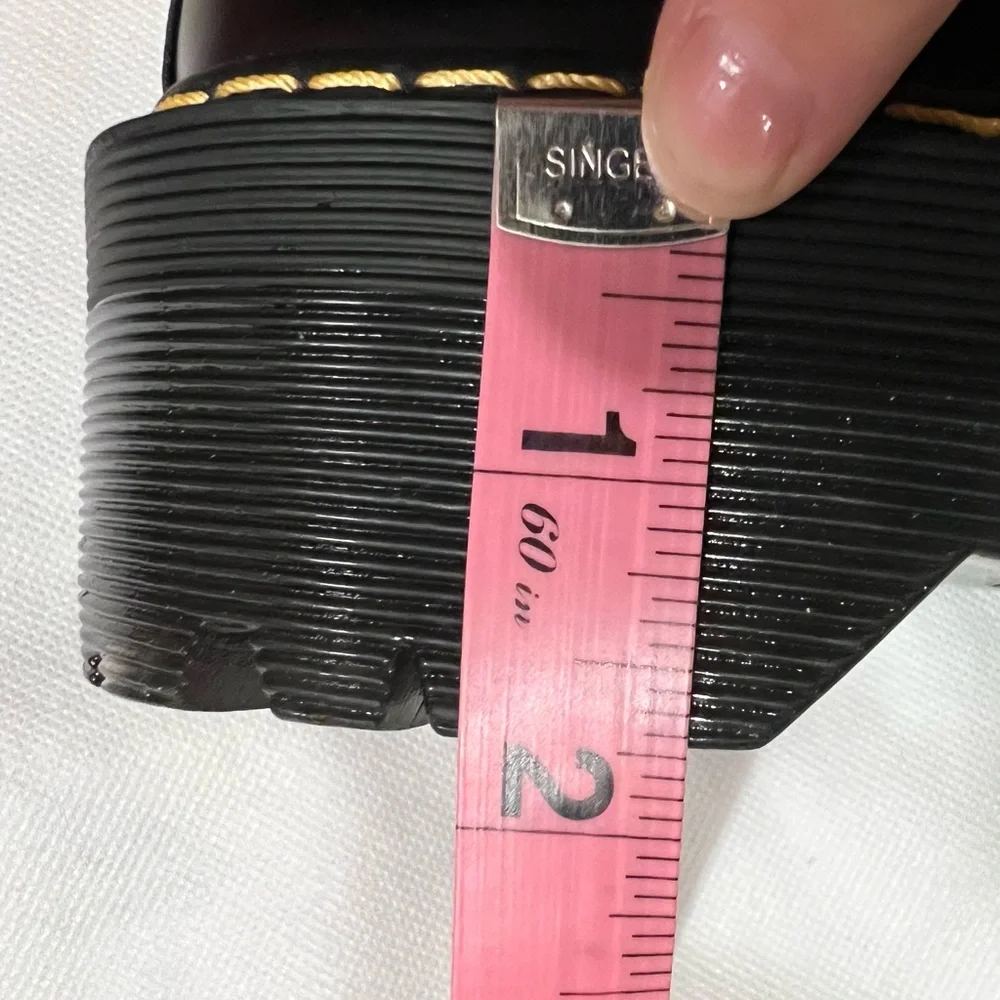 Platform Loafers tie up NWT individually wrapped gorgeous black shoes - Picture 7 of 9